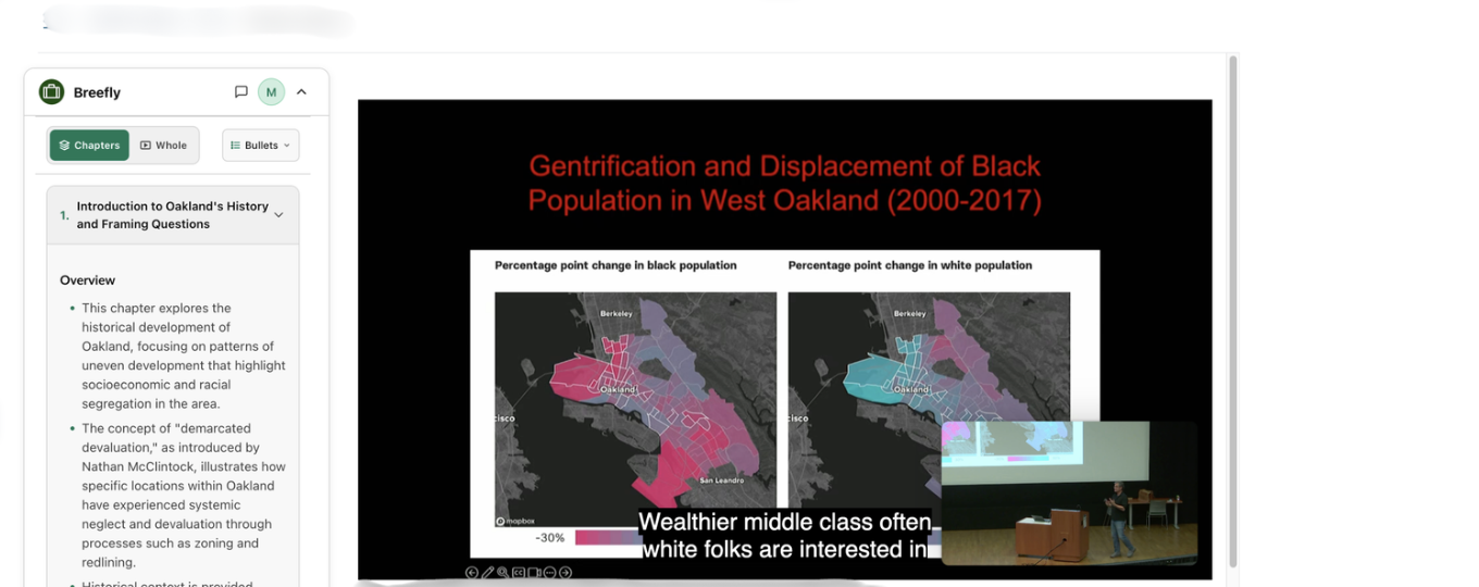 Breefly extension on Canvas